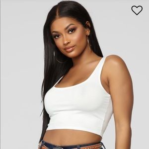 Fashion Nova White crop top